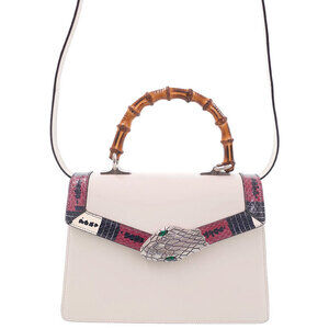 Gucci Lilith Bamboo Coral Snake Handbag